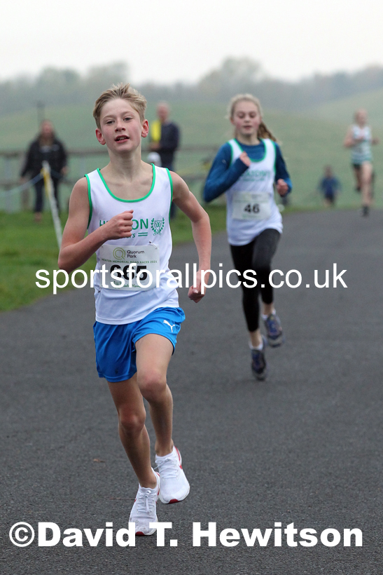 Boys and Girls under-13s 2021 Heaton Memorial Road Races, Town Moor, Newcastle. Photo: David T. Hewitson/Sports for All Pics